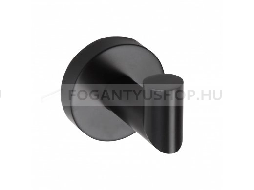 BEMETA-DARK-Furdoszobai-fogas-1-akasztoval---Matt-fekete-(104206020)---Rez---Matt-fekete