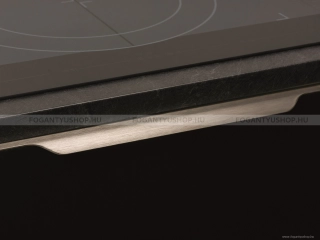 VIEFE Bútor fogantyú Bútor fogantyú VECTOR - 19 mm-es ajtóhoz - Szálcsiszolt szürke - Alumínium - Bútorajtó élébe marható -  - Alumínium