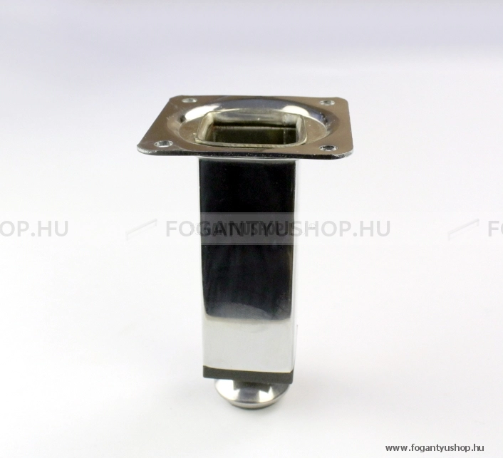 FS Szögletes 10x3 cm - Krómozott - Acél - Állítható bútorláb