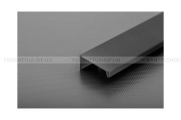 GTV Fogantyú - HEXI - Antracit 60 - Alumínium - Bútorajtó élére ültethető színes fém fogantyú - Több méretben elérhető