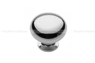 GTV Gombfogantyú - BERGAMO - Króm 01 - Zamak fém ötvözet - Fém gombfogantyú, bútorgomb (szögletes, kerek)