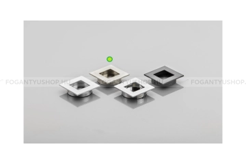 GTV Bútorfogantyú - Matt nikkel 02 - Zamak fém ötvözet - Bútorajtó felületébe marható, süllyeszthető fém fogantyú