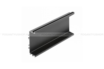 GTV Bútor fogantyú - VELLO C - Matt fekete 20M - Alumínium - Színes alumínium darabolható GOLA profil (arany, fekete, fehér)