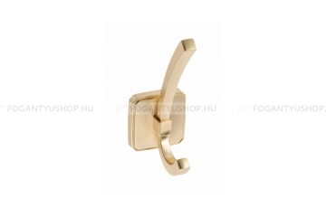 GTV Kabátakasztó - CAPITAL - Csiszolt arany 18 - Acél fém - Kombinált, kalaptartós fogas