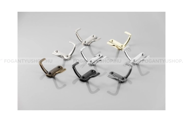 GTV Kabátakasztó - K23-B0 - Szálcsiszolt 06 - Acél fém - Dupla akasztós fogas