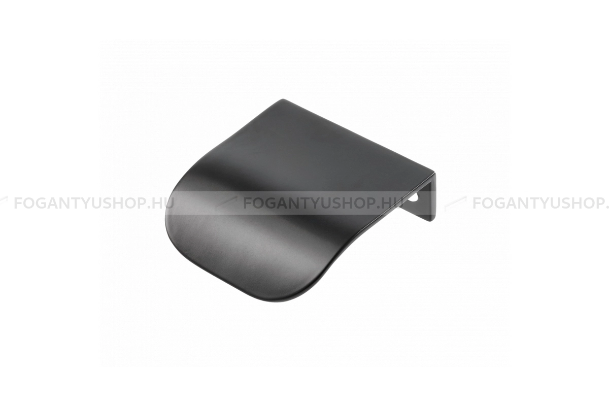 GTV Fogantyú - FIORD - furattáv 32 mm - Matt fekete 20M - Alumínium - Bútorajtó élére ültethető színes fém fogantyú