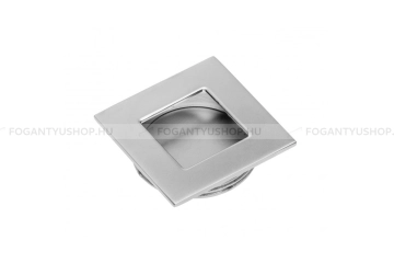 GTV Bútor fogantyú - Matt króm 05 - Acél fém - Bútorajtó felületébe marható, süllyeszthető fém fogantyú