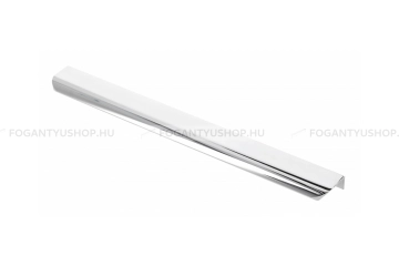 GTV Bútorfogantyú - UA-HEXA - Króm 01 - Alumínium - Bútorajtó élére ültethető fém fogantyú - Több méretben elérhető