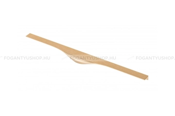 GTV Bútorfogantyú - PICADO 797 - Csiszolt arany 18 - Alumínium - Bútorajtó élére ültethető színes fém fogantyú - Több méretben elérhető