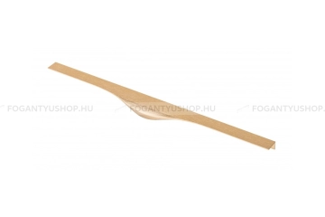 GTV Bútor fogantyú - PICADO 797 - Csiszolt arany 18 - Alumínium - Bútorajtó élére ültethető színes fém fogantyú - Több méretben elérhető