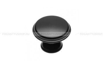 GTV Gombfogantyú - CENTO - Matt fekete 20M - Acél fém - Színes fém gombfogantyú, bútorgomb