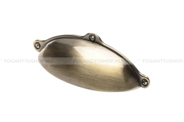 GTV Bútor fogantyú - MARSALA - Antik csiszolt sárgaréz 09 - Zamak fém ötvözet - Klasszikus, vintage, antik fém bútorfogantyú