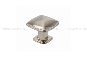 GTV Gomb fogantyú - POINT - Szálcsiszolt 06 - Acél fém - Fém gombfogantyú, bútorgomb (szögletes, kerek)
