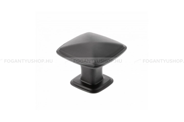 GTV Gomb fogantyú - POINT - Matt fekete 20M - Acél fém - Színes fém gombfogantyú, bútorgomb