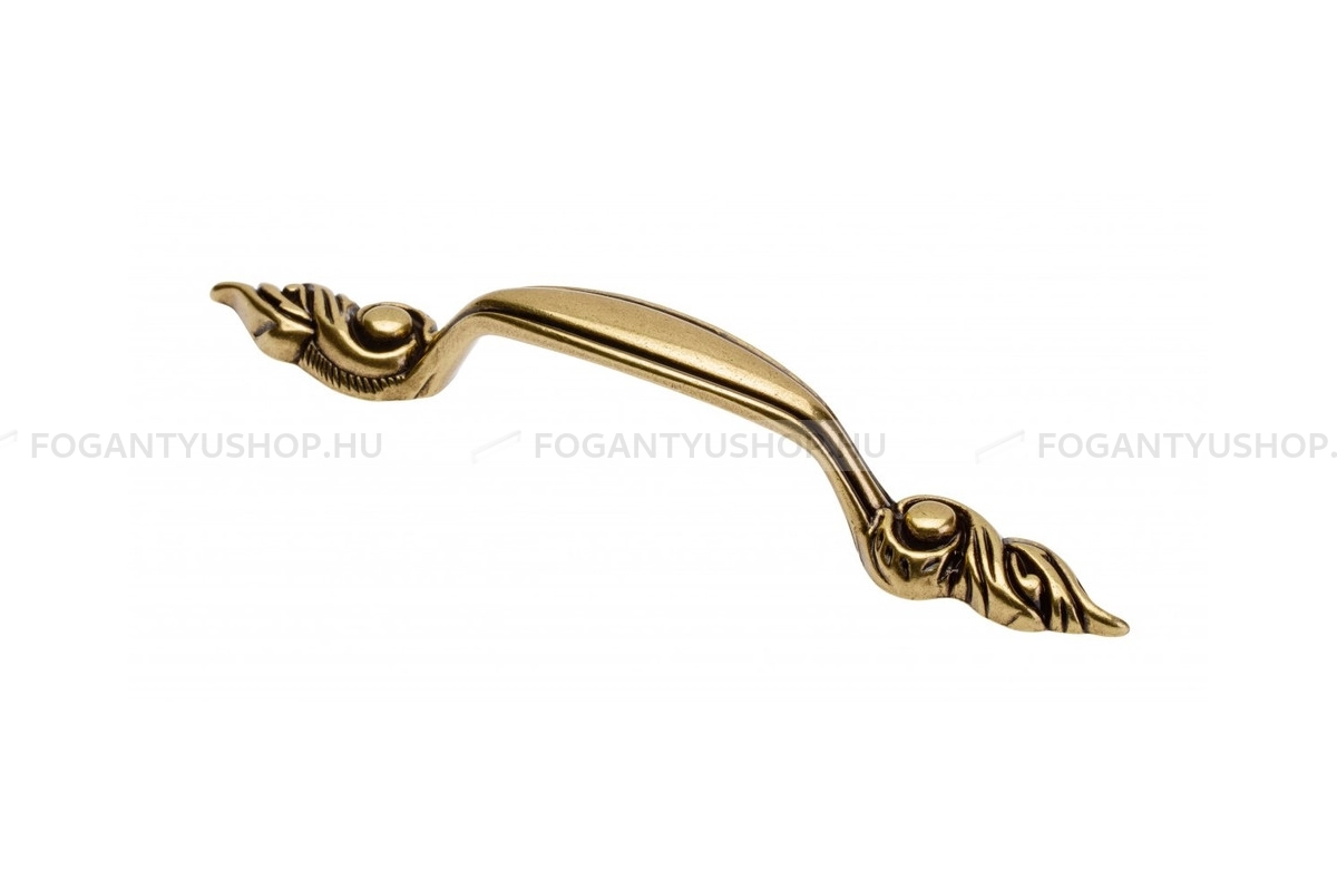 GTV Bútor fogantyú - AREZO - furattáv 96 mm - Antik bronz 04 - Acél fém - Klasszikus, vintage, antik fém bútorfogantyú