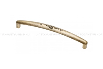 GTV Bútorfogantyú - OLBIA - Antik bronz 04 - Zamak fém ötvözet - Klasszikus, vintage, antik fém bútorfogantyú - Több méretben elérhető