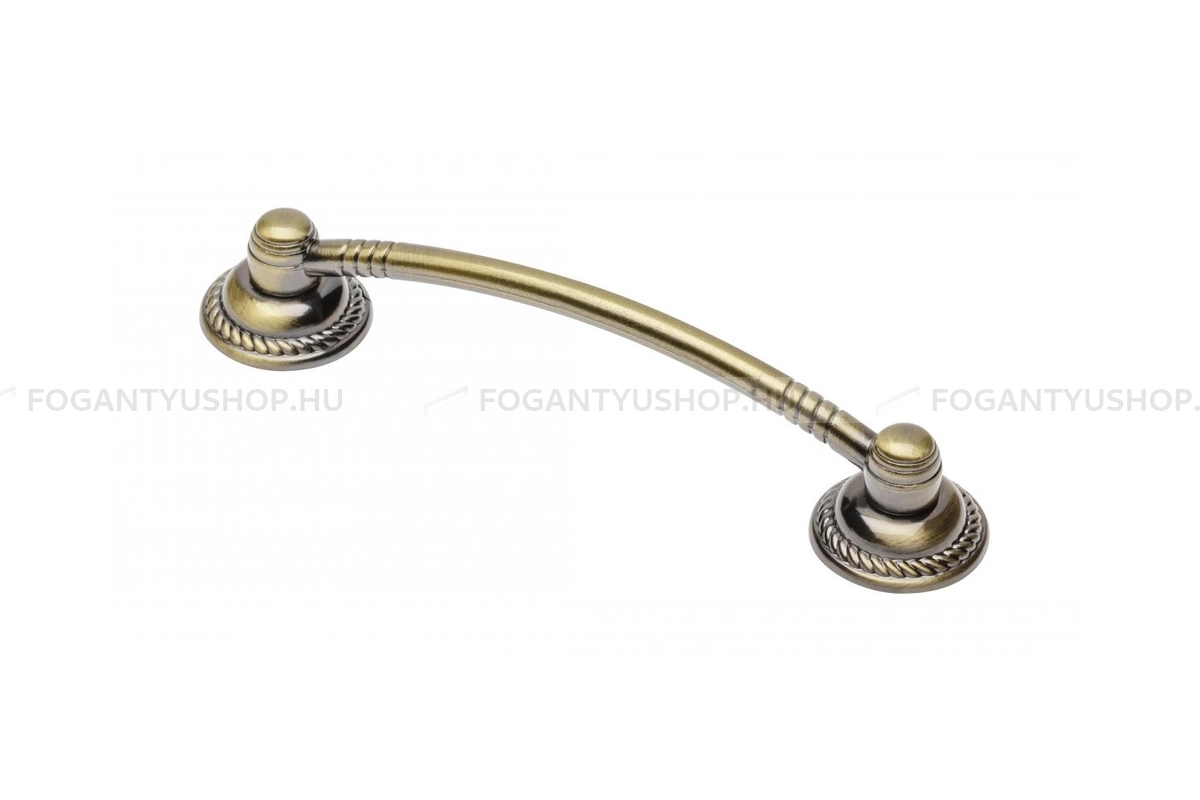 GTV Bútorfogantyú - RENNES furattáv 96 04 furattáv 96 04 - furattáv 96 mm - Antik bronz 04 - Alumínium - Klasszikus, vintage, antik fém bútorfogantyú