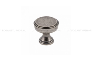 GTV Gombfogantyú - SONET - Matt fekete 20M - Acél fém - Színes fém gombfogantyú, bútorgomb