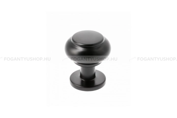 GTV Gomb fogantyú - STILO - Matt fekete 20M - Acél fém - Színes fém gombfogantyú, bútorgomb