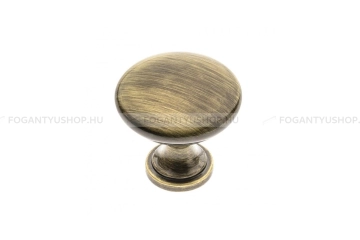 GTV Gomb fogantyú - TERNI - Csiszolt sárgaréz 09 - Acél fém - Színes fém gombfogantyú, bútorgomb