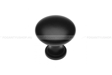GTV Bútorgomb - TERNI - Matt fekete 20M - Acél fém - Színes fém gombfogantyú, bútorgomb