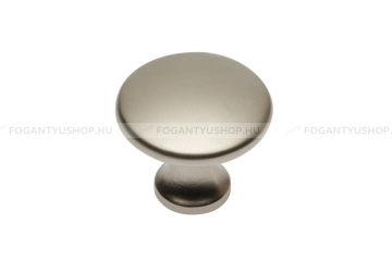 GTV Bútorgomb - UDINE - Matt nikkel 02 - Acél fém - Fém gombfogantyú, bútorgomb (szögletes, kerek)