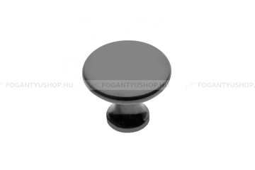 GTV Gomb fogantyú - UDINE - Fekete nikkel 12 - Acél fém - Fém gombfogantyú, bútorgomb (szögletes, kerek)
