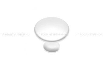 GTV Gombfogantyú - UDINE - Matt fehér 10M - Acél fém - Színes fém gombfogantyú, bútorgomb