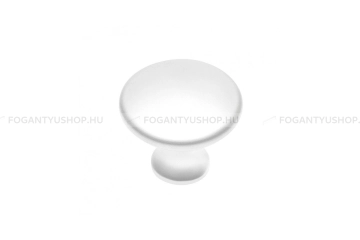 GTV Bútorgomb - UDINE - Matt fehér 10M - Acél fém - Színes fém gombfogantyú, bútorgomb