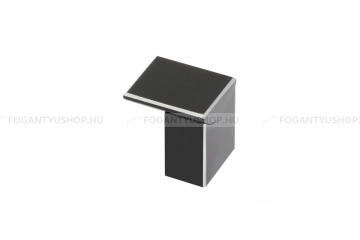 GTV Bútorgomb - ARES - Fekete 20 - Alumínium - Színes fém gombfogantyú, bútorgomb