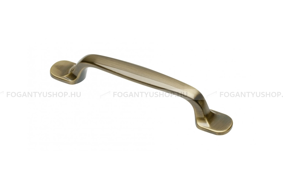 GTV Bútor fogantyú - UZ 12 furattáv 96 04 furattáv 96 04 - furattáv 96 mm - Antik bronz 04 - Acél fém - Klasszikus, vintage, antik fém bútorfogantyú