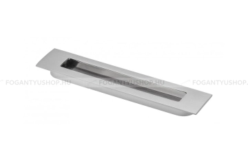 GTV Bútor fogantyú - UZ-E6 - Matt króm 05 - Acél fém - Bútorajtó felületébe marható, süllyeszthető fém fogantyú - Több méretben elérhető