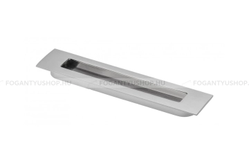 GTV Bútor fogantyú - UZ-E6 - Matt króm 05 - Acél fém - Bútorajtó felületébe marható, süllyeszthető fém fogantyú - Több méretben elérhető
