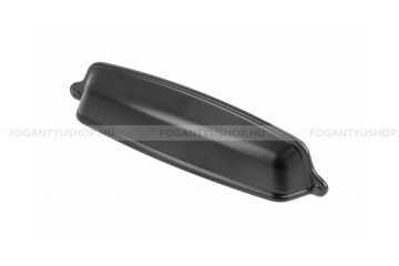 GTV Fogantyú - EVER - Matt fekete 20M - Acél fém - Klasszikus, vintage, antik fém bútorfogantyú