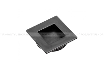 GTV Fogantyú - Fekete 20 - Zamak fém ötvözet - Bútorajtó felületébe marható, süllyeszthető színes fém fogantyú 