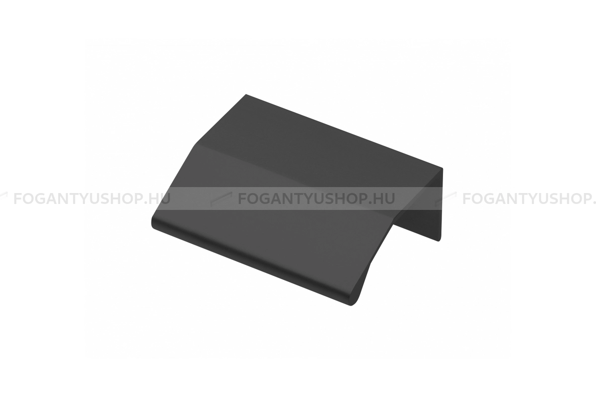 GTV Fogantyú - TREX - furattáv 32 mm - Matt fekete 20M - Alumínium - Bútorajtó élére ültethető színes fém fogantyú