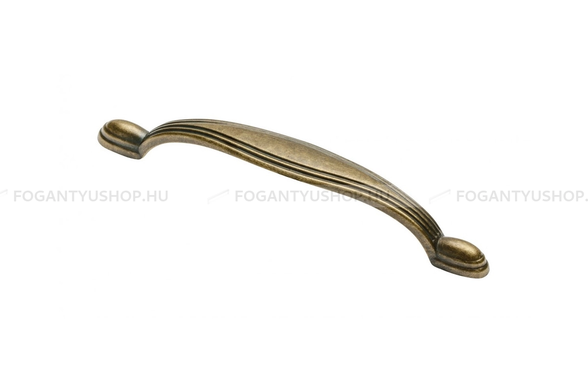 GTV Fogantyú - UZ 10 furattáv 96 04 furattáv 96 04 - furattáv 96 mm - Antik bronz 04 - Zamak fém ötvözet - Klasszikus, vintage, antik fém bútorfogantyú