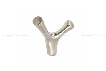 GTV Fogas - Torna - Szálcsiszolt 06 - Zamak fém ötvözet - Dupla akasztós fogas