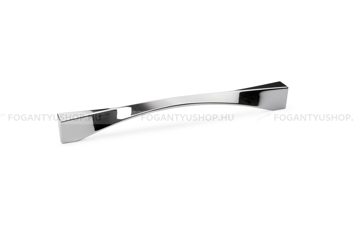 VIEFE Bútorfogantyú - TWISTED - furattáv 160 mm - Polírozott króm Z01 - Zamak fém ötvözet - Egy méretben gyártott fém bútorfogantyú