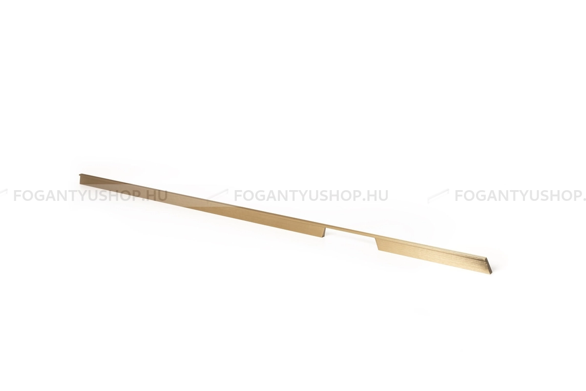 VIEFE Fogantyú - RAIL furattáv 1120 L618 furattáv 1120 L618 - furattáv 1120 mm - Csiszolt pezsgő L618 - Alumínium - Egy méretben gyártott színes fém bútorfogantyú