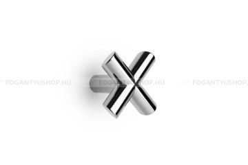 VIEFE Fogas - EQUIS EI - Polírozott króm Z01 - Zamak fém ötvözet - Egy akasztós fogas - Több méretben elérhető