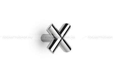 VIEFE Kabátakasztó - EQUIS EI - Polírozott króm Z01 - Zamak fém ötvözet - Egy akasztós fogas - Több méretben elérhető