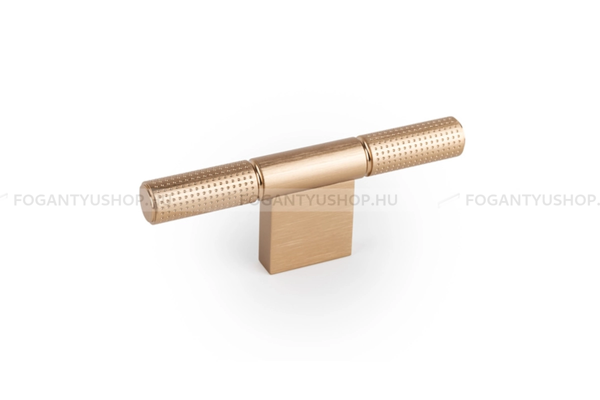 VIEFE Bútorgomb - POINT - 1 furatos - Csiszolt pezsgő L618 - Alumínium - Színes fém gombfogantyú, bútorgomb