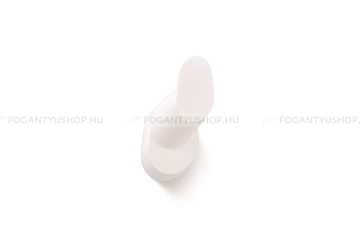 VIEFE Fogas - CRESTT EI - Matt fehér ZM1 - Zamak fém ötvözet - Egy akasztós fogas