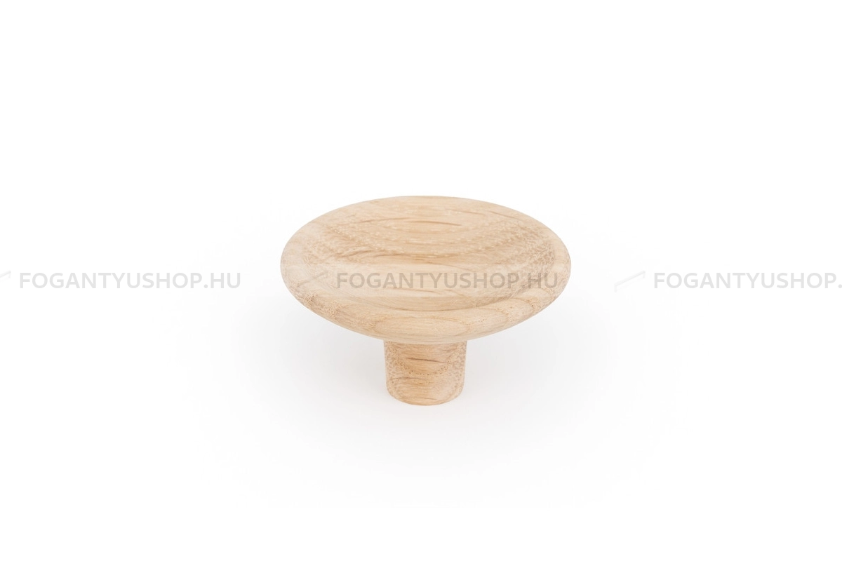VIEFE Fogantyú - DISC D38 - 1 furatos - Csiszolt nyers tölgy W00 - Fa - Fa bútorfogantyú