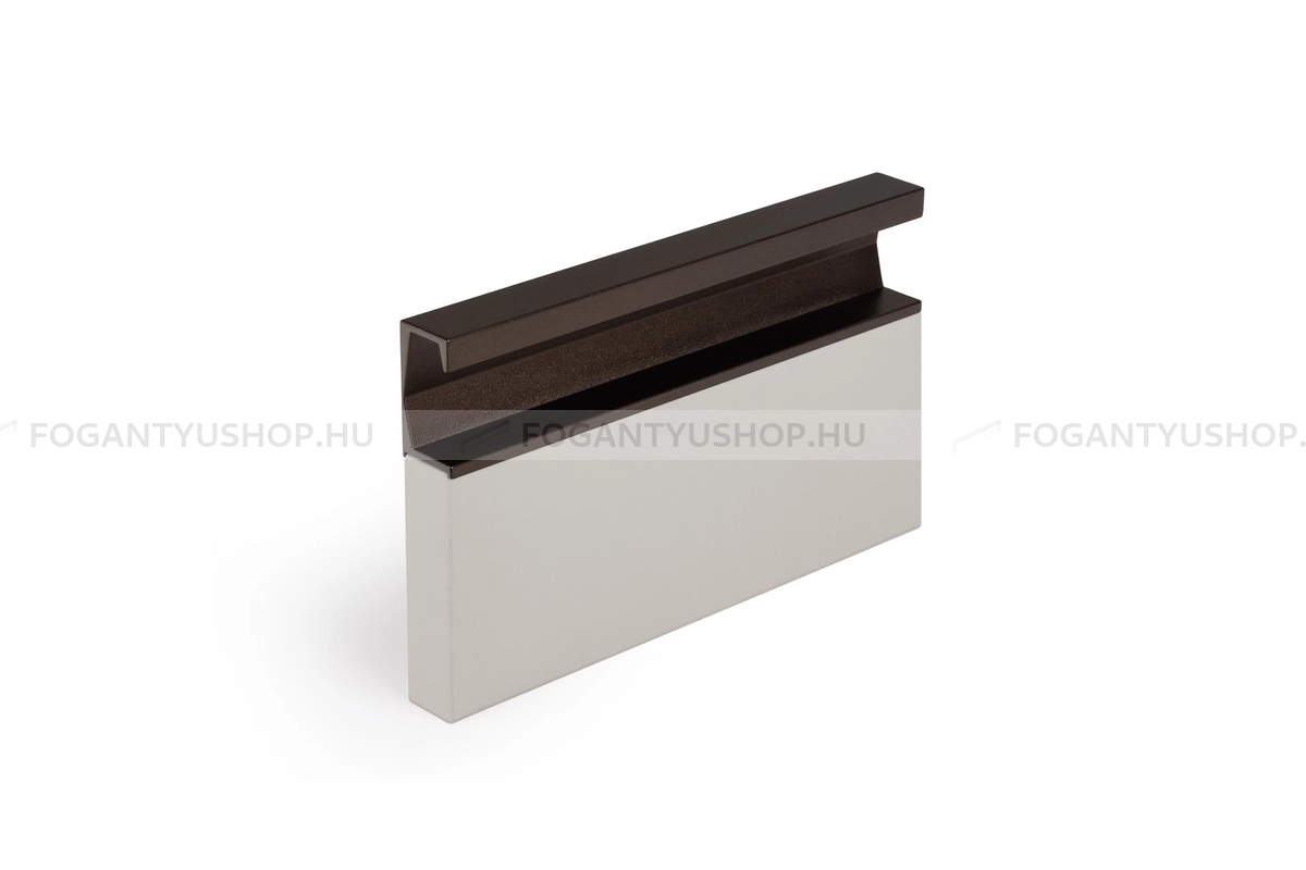 VIEFE Bútor fogantyú - SIX LMT41 LMT41 - 1 furatos - Texturált metál barna LMT41 - Alumínium - Bútorajtó élébe marható, süllyeszthető színes fém fogantyú