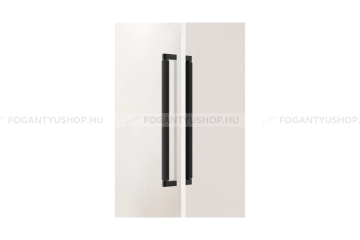 VIEFE Fogantyú - BROOKLYN BIG - Csiszolt fekete L30 - Alumínium - Több méretben gyártott színes fém bútorfogantyú 
