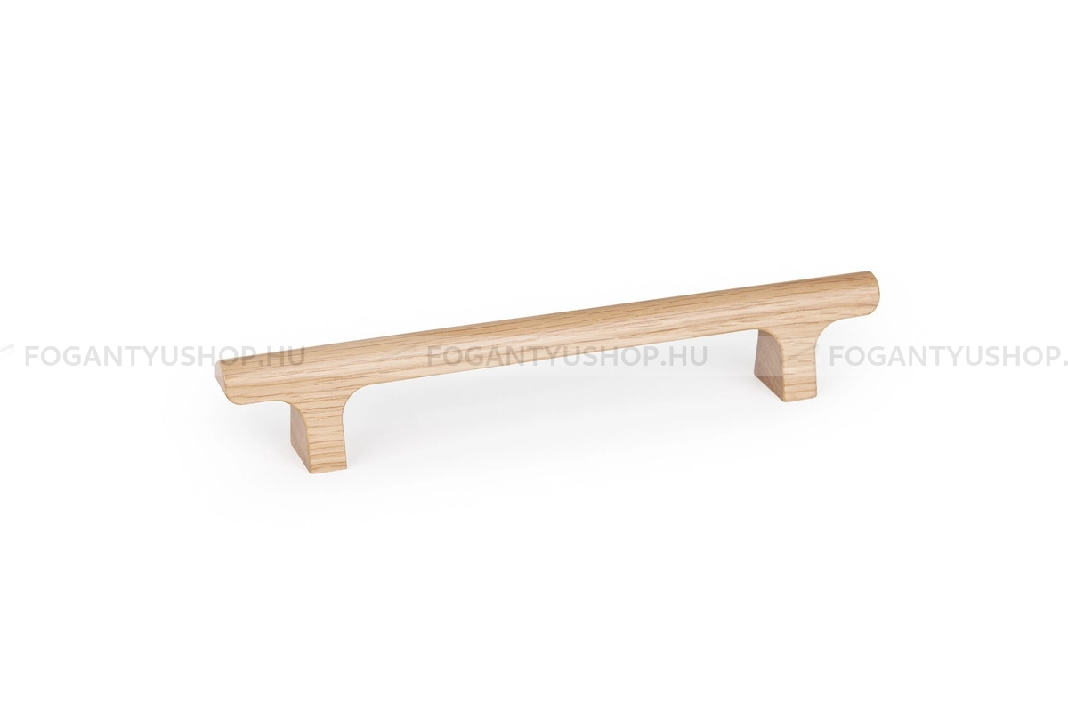 VIEFE Bútor fogantyú - HINOKI WOOD - furattáv 160 mm - Csiszolt nyers tölgy W00 - Fa - Fa bútorfogantyú