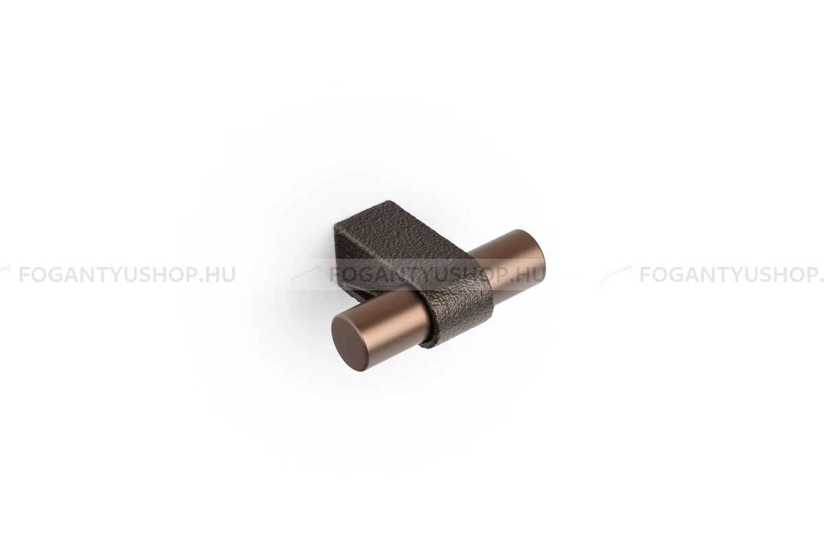 VIEFE Gombfogantyú - CASEY - 1 furatos - Texturált metál barna - Matt bronz MT4119 - Alumínium - Színes fém gombfogantyú, bútorgomb