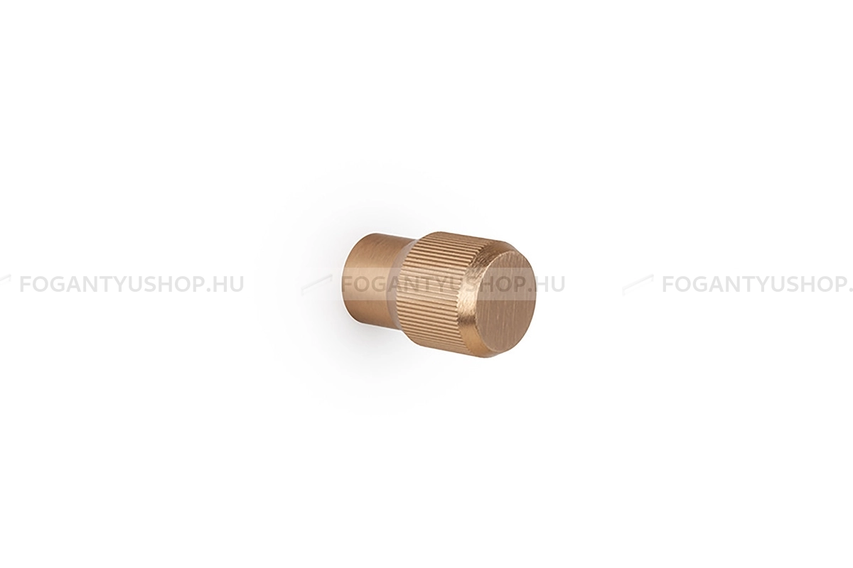 VIEFE Gomb fogantyú - BROOKLYN - 1 furatos - Csiszolt pezsgő L618 - Alumínium - Színes fém gombfogantyú, bútorgomb
